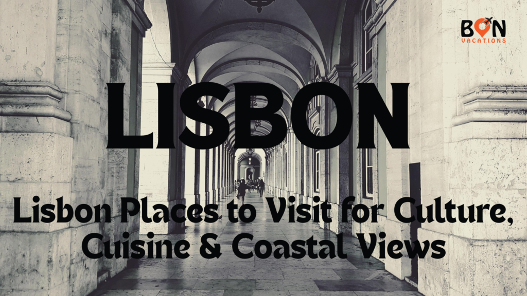 View through Rua Augusta Arch in Lisbon.