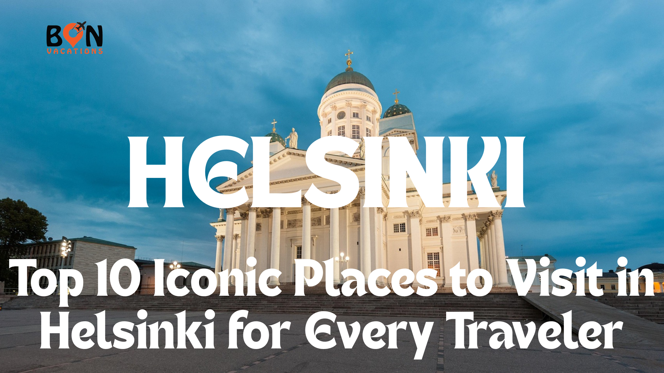 Beautiful Helsinki architecture with harbor view.